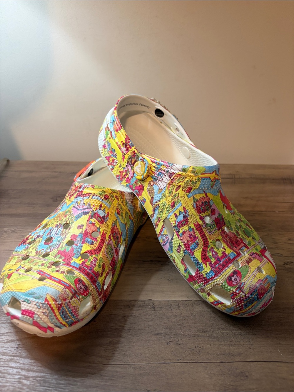 Walt Disney World Map Vault Collection Clogs 
for Adults by Crocs- Size M10/W12